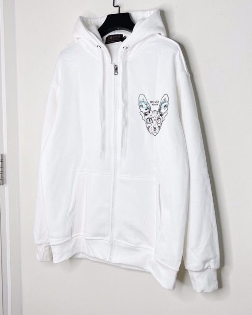 ÁO HOODIE IN HÌNH MÈO KUTE PHÔ MAI VE
