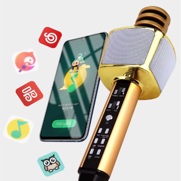 Micro hát karaoke bluetooth SD17 - Mic hát không dây giải trí tại nhà