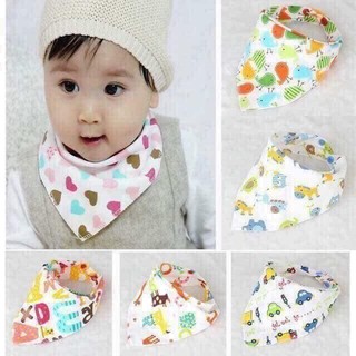 Combo 5, 10 khăn yếm tam giác cho bé