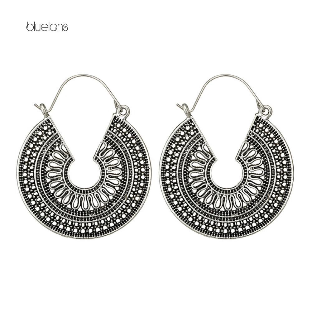 Đôi Bông Tai Hình Chữ C Phong Cách Vintage Dành Cho Nữ