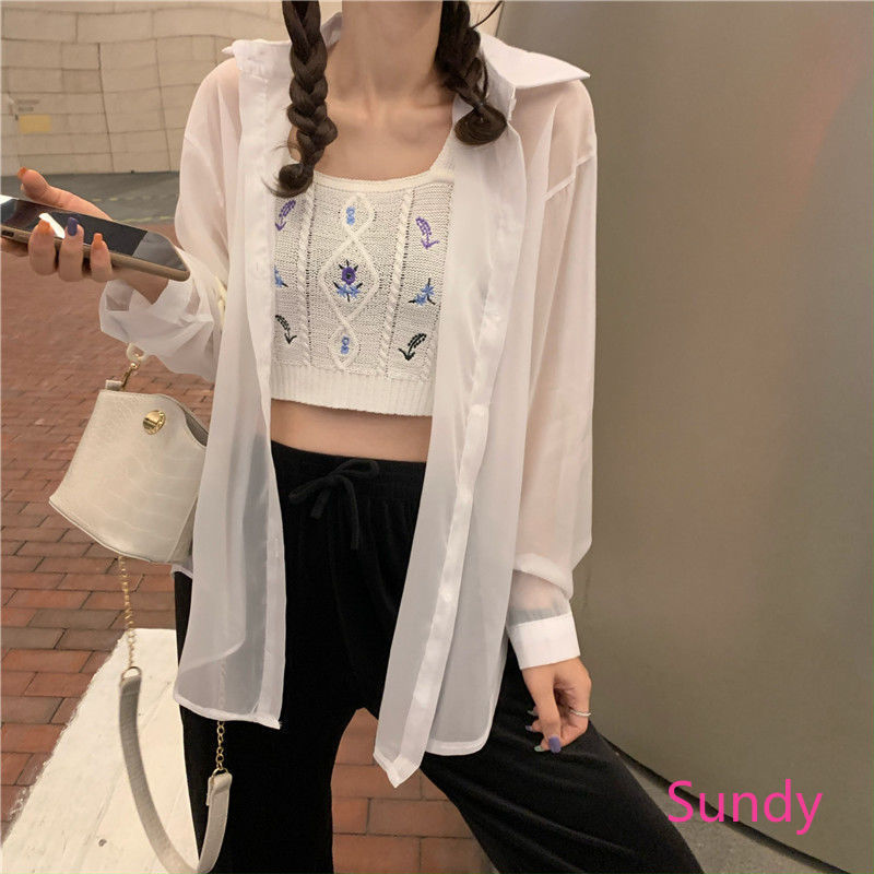 Áo Dệt Kim Không Tay Thêu Họa Tiết Xinh Xắn Dành Cho Nữ