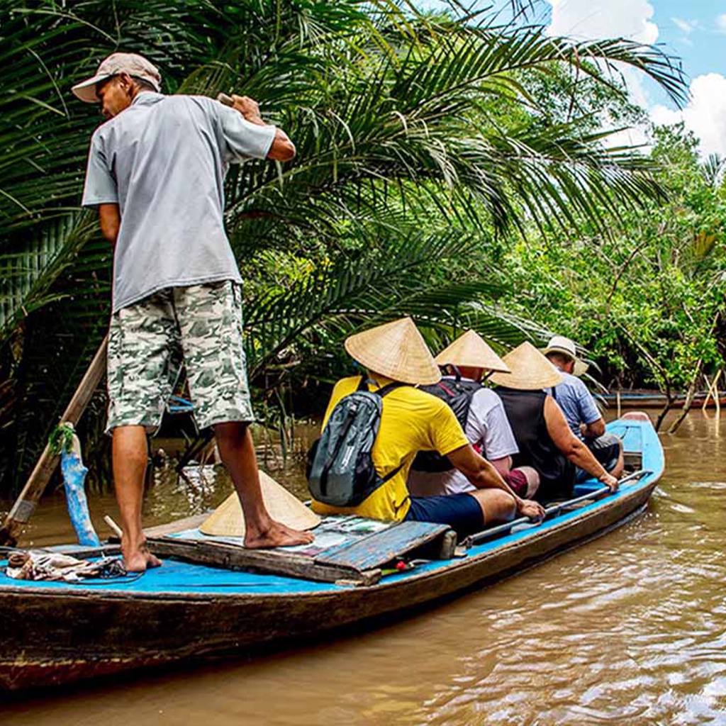 khám phá Cù Lao Thới sơn - chèo xuồng ba lá | Việt Úc Tourist