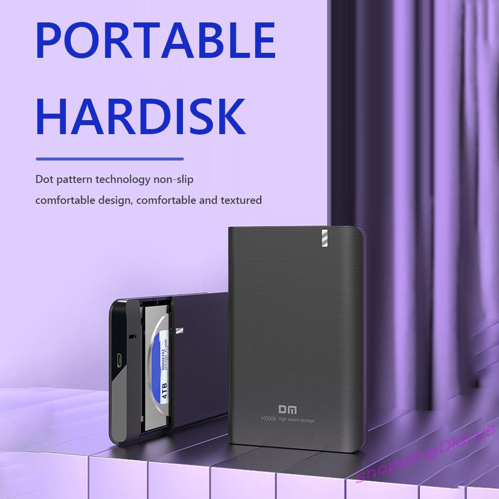 ✤Sh✤ DM HD006 HDD Enclosure Hard Drive Case Micro B Port 2.5 inch SATA SSD Box