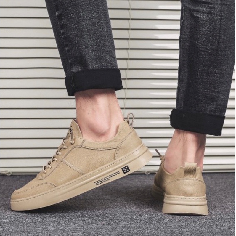 Giày MWC 5325 - Giày Thể Thao Nam, Sneaker Da Mềm Chỉ May Nổi Bật Năng Động Nam Tính