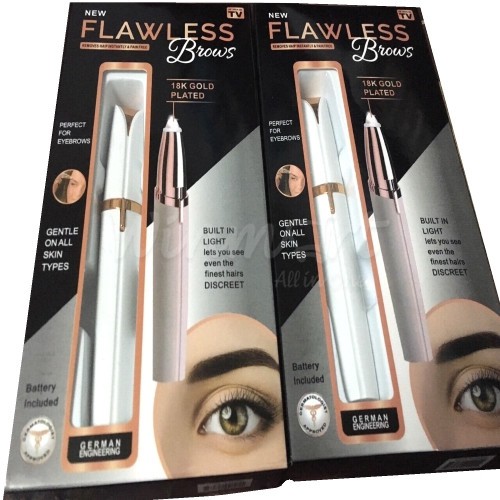 Máy cạo tỉa lông mày và lông mặt Flawless nhỏ gọn tiện dụng