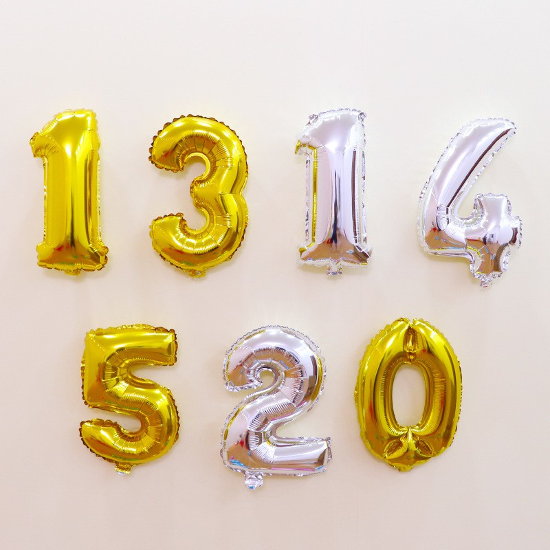 (5,9k/số) Bóng số sinh nhật size 40cm