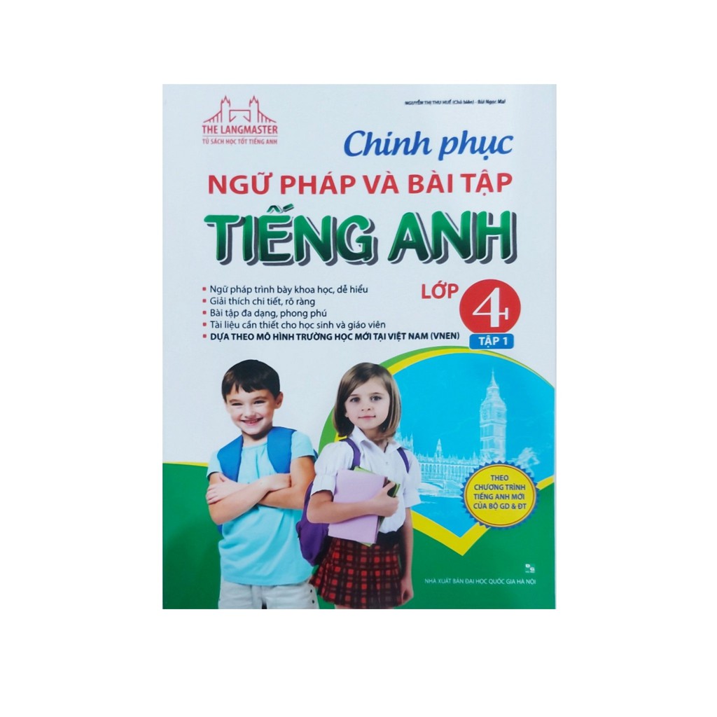 Sách - The langmaster chinh phục ngữ pháp và bài tập tiếng anh lớp 4 tập 1