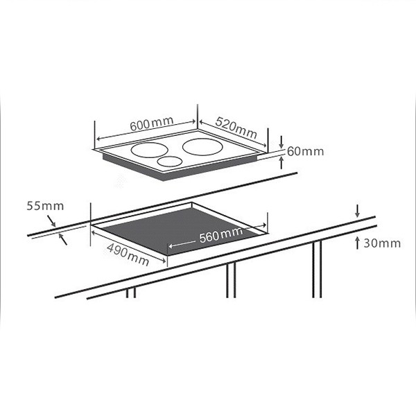 Bếp điện Từ Chefs EH-IH555