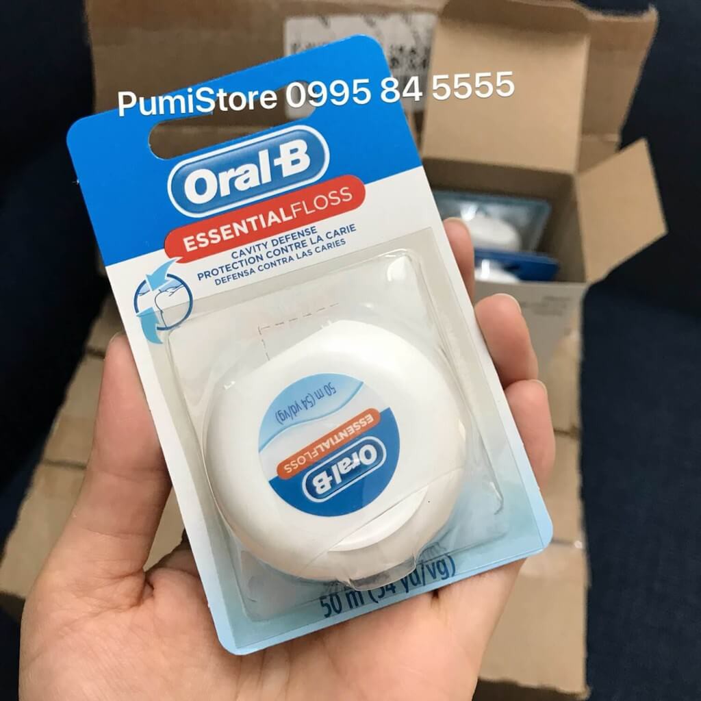 Chỉ nha khoa Oral B Essential Floss 50m [Hàng Mỹ]