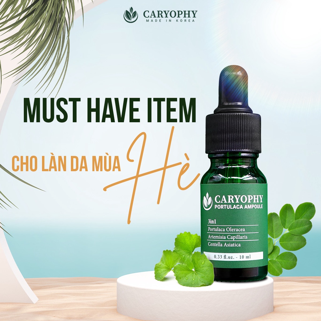 Serum mụn thâm mụn ẩn mụn đầu đen dành cho da nhạy da khô chính hãng Caryophy