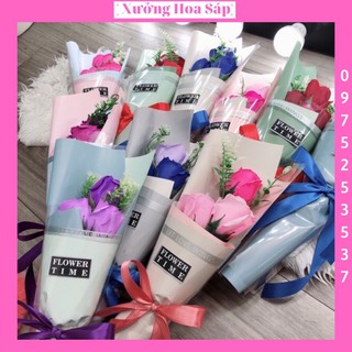 Hoa Hồng Sáp Giá Sale Bó 5 Bông Giá Sỉ Siêu Rẻ (Hình Thật)