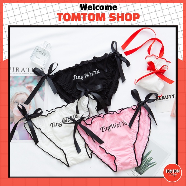 Quần chip nữ dây cột cotton sexy QL56