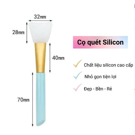 Cọ Đắp Mặt Nạ Silicon Cao Cấp Chăm Sóc Da Giao Màu Ngẫu Nhiên
