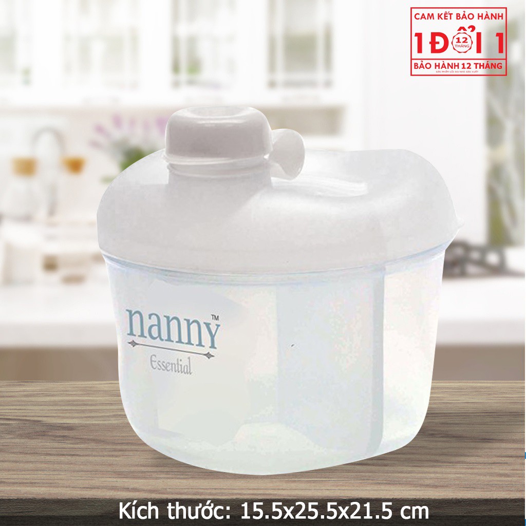 Hộp chia sữa 3 ngăn tiện lợi cho bé Nanny N200D9PC1 NK Thái Lan