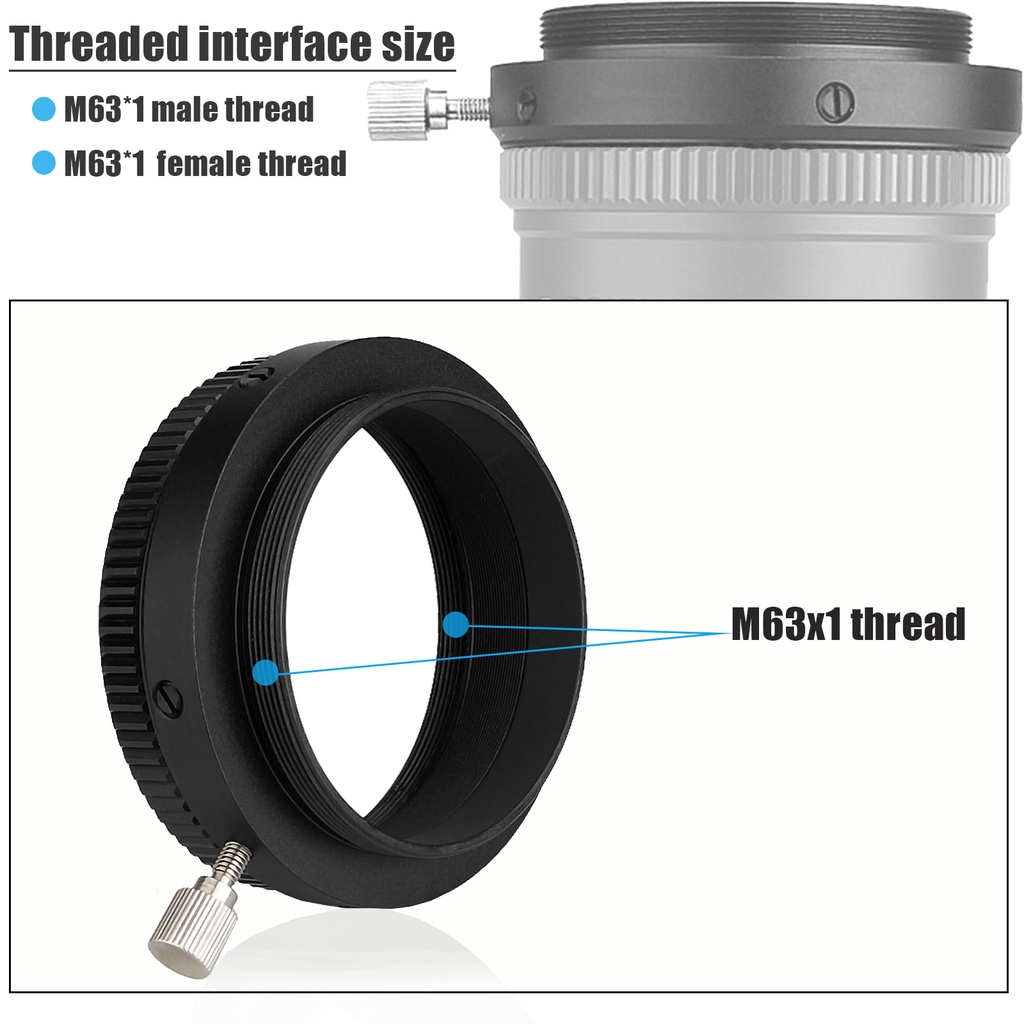 Bộ điều chỉnh góc máy ảnh Svbony SV210 M63 Thread CAA Công cụ quay 360 độ