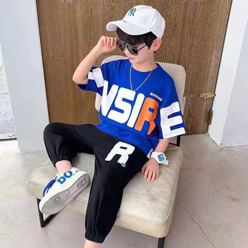 Set Đồ Thể Thao 2 Món Tay Ngắn Thời Trang Mùa Hè 2023 Cho Bé Trai Từ 3 Đến 4-5 Đến 6-7 Đến 8-9 Đến 10-11 - 12-13 Tuổi Bộ Dụng Cụ Bảo Vệ An Toàn Cho Bé