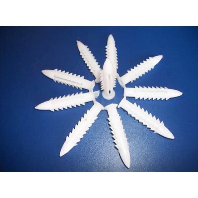 Bịch 100 con tắc kê nhựa nở 6 khía Hưng Thịnh nhiều size