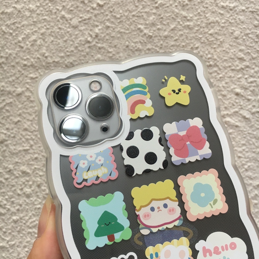 Ốp lưng Iphone viền sóng Puzzle dành cho Iphone 7/7plus/8/8plus/x/xr/xs/11/12/13/pro/promax