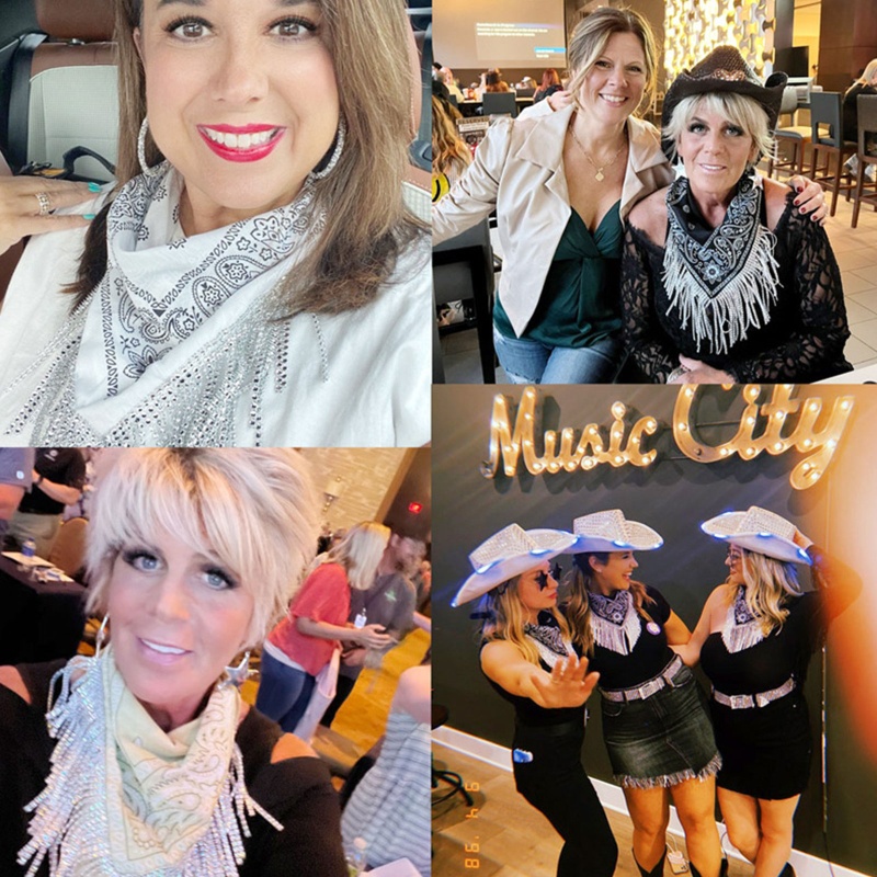 Khăn Bandanas Đính Đá Phối Tua Rua Thời Trang