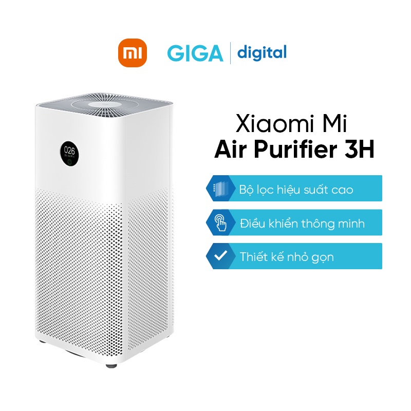 Máy lọc không khí Xiaomi Mi Air Purifier 3H - Khử mùi, diệt khuẩn - BH 12 tháng