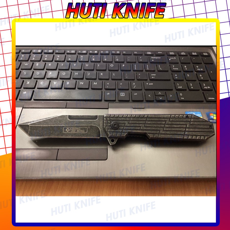 Dao phượt gấp đa năng mini cao cấp đẹp giá rẻ dã ngoại cắm trại HUTI KNIFE CM75