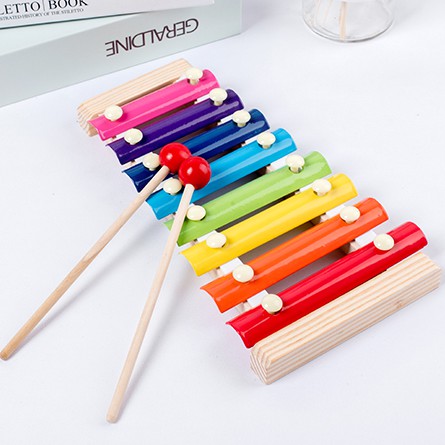 Đồ chơi đàn gỗ Xylophone 8 Quãng Cho Bé ( Loại Thường)