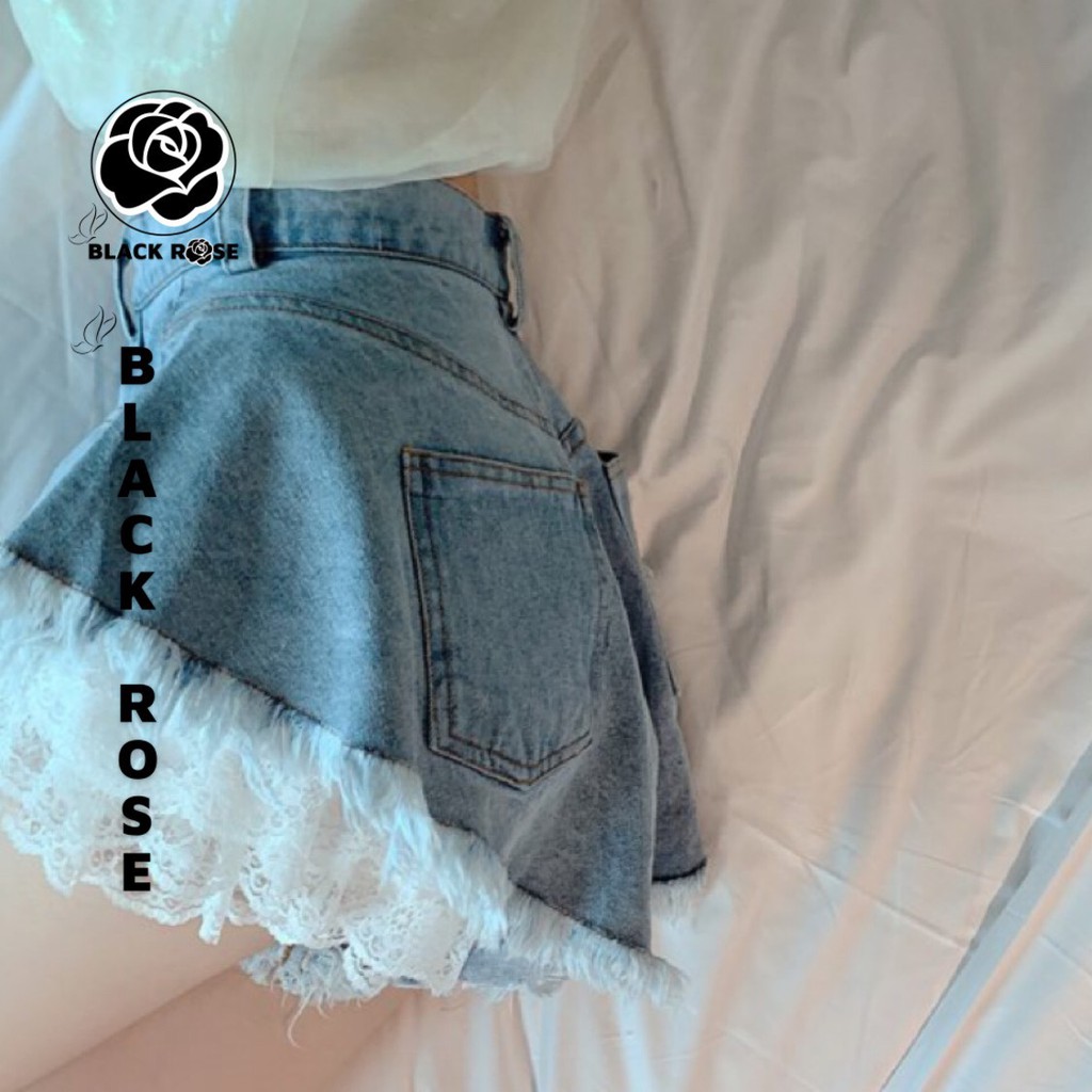 Quần Áo Kiểu Nữ Đùi Jeans Đẹp Lưng Cao BLACK ROSE Quần Đùi Jean Bò Rin Cao Cấp Mẫu Hot Trend Mùa Hè 2021 -TẤM BOUTIQUE | BigBuy360 - bigbuy360.vn