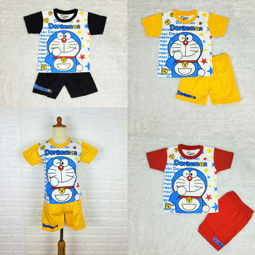 Doraemon Bộ Đồ Thời Trang Hình Doremon Đáng Yêu Cho Bé 1-5 Tuổi