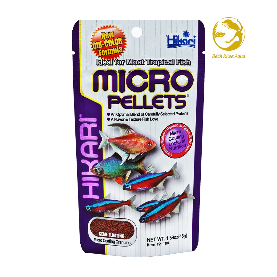 Thức ăn cho cá nhỏ Hikari Tropical Micro Pellets