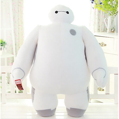 New White BIG HERO 6 BAYMAX ROBOT Plush Stuffed Toys Dolls Kids Gift