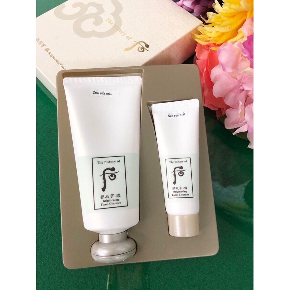 Sữa rửa mặt trắng da cao cấp Whoo (Whoo Brightening Cleansing Foam)