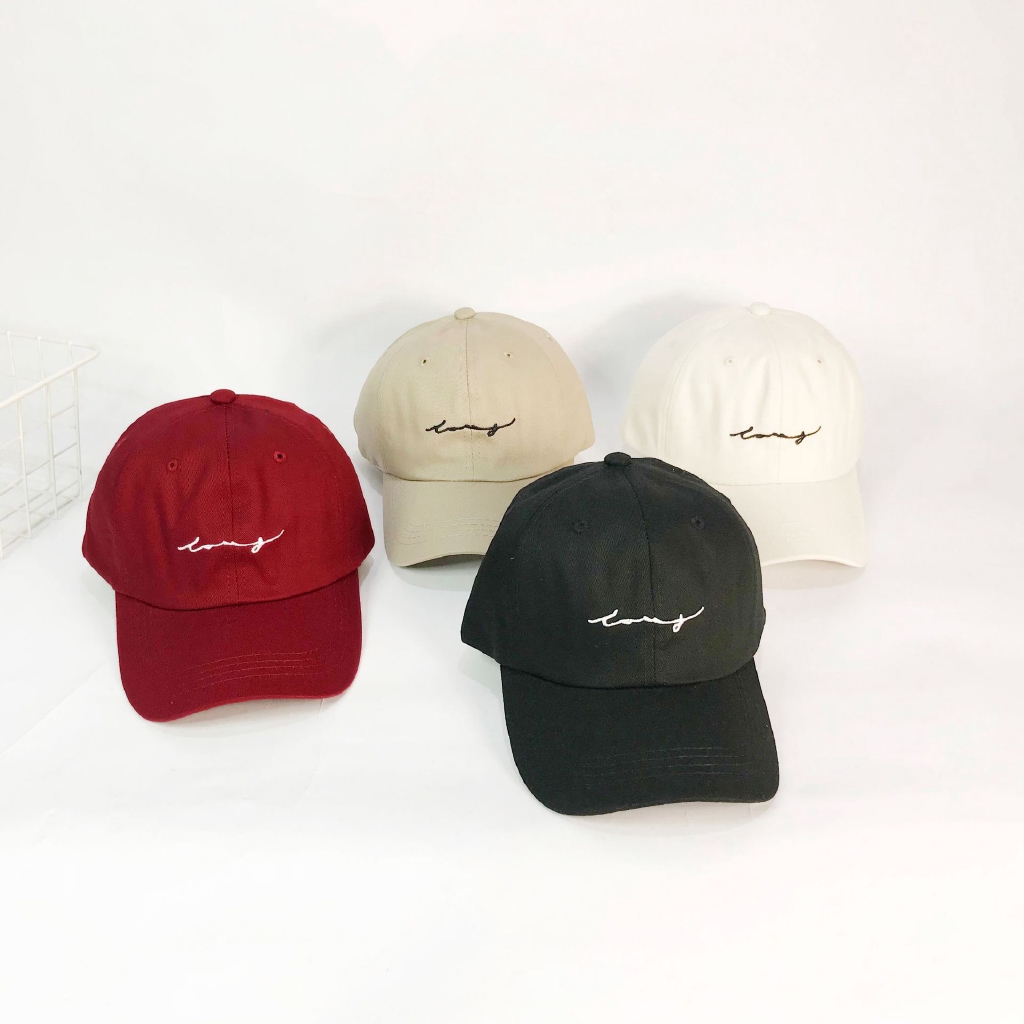 Mũ Lưỡi Trai LINJW Thêu Họa Tiết Chữ Cái Mẫu 2020 Thời Trang Unisex