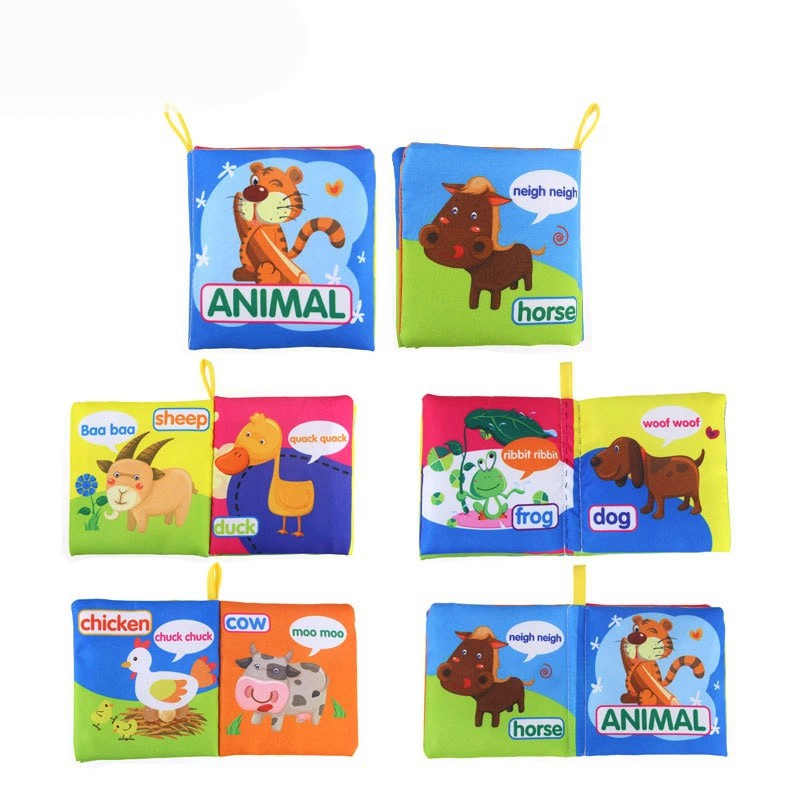 Coolplay Bộ sách vải chất liệu mềm mại gồm nhiều chủ đề cho bé