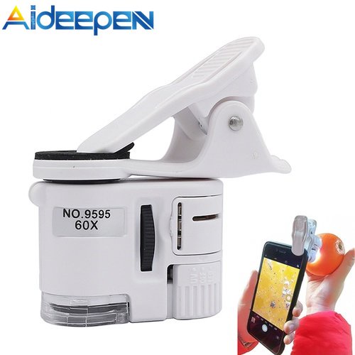 AIDEEPEN Ống kính phóng to 60X kèm kẹp giữ điện thoại chuyên dụng