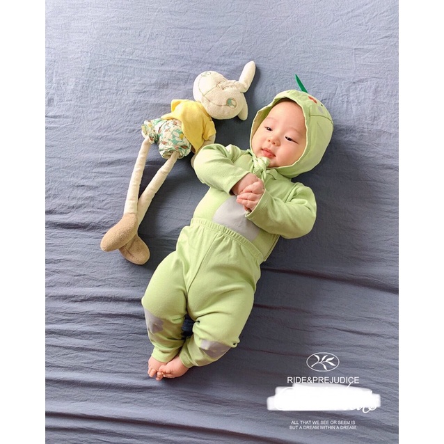 SÉT 3 CHI TIẾT QUÃNG CHÂU BÉ TRAI, GÁI, THIẾT KẾ  THÊM MŨ TAI THỎ, CHẤT RIP ĐẸP CHO BÉ 6-16KG