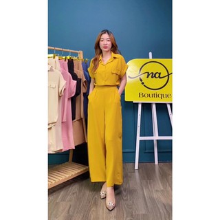 Set sơmi tay cánh dơi và quần ống suông