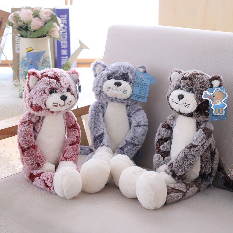 Mèo Nhồi Bông Mềm Mại Làm Quà Giáng Sinh