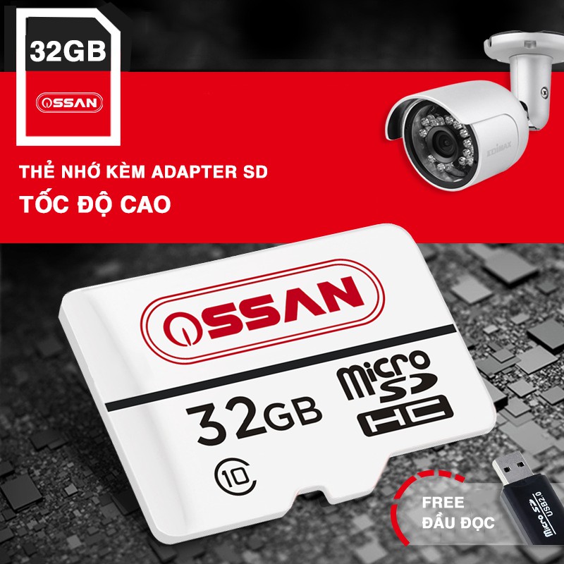 Thẻ Nhớ 32GB Tốc Độ Cao Class 10 Chuyên Dụng Cho Camera Yoosee Xiaomi, Điện Thoại