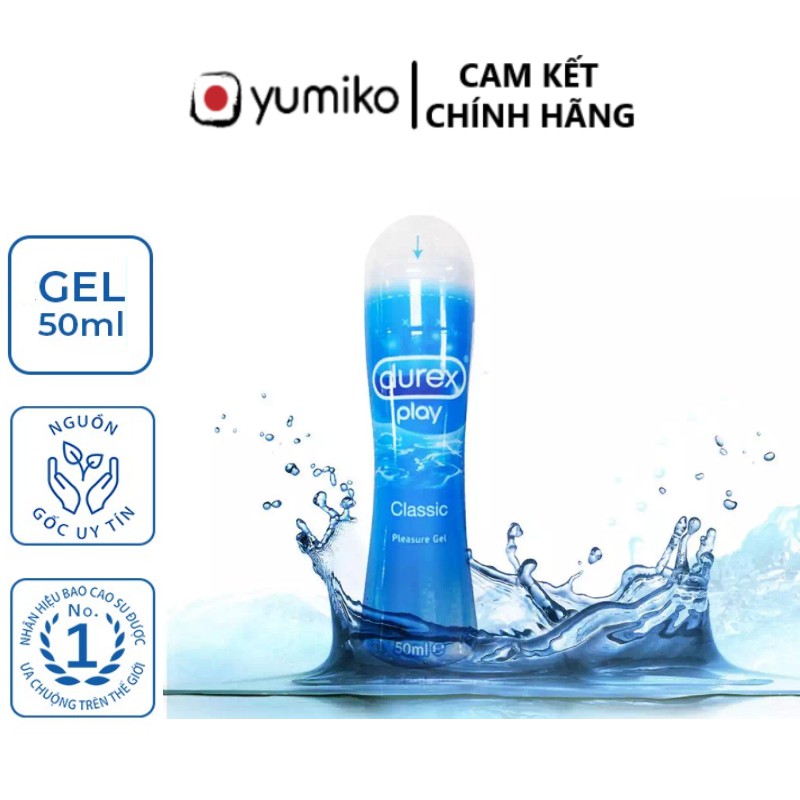 [CHÍNH HÃNG] Gel bôi trơn tăng độ ẩm tự nhiên DUREX PLAY CLASSIC - 50ml