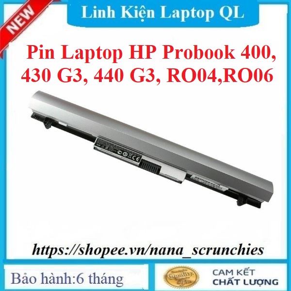 Pin Laptop HP Probook 400, 430 G3, 440 G3, RO04,RO06, HSTNN-PB6P, HSTNN-LB7A HSTNN-DB7A