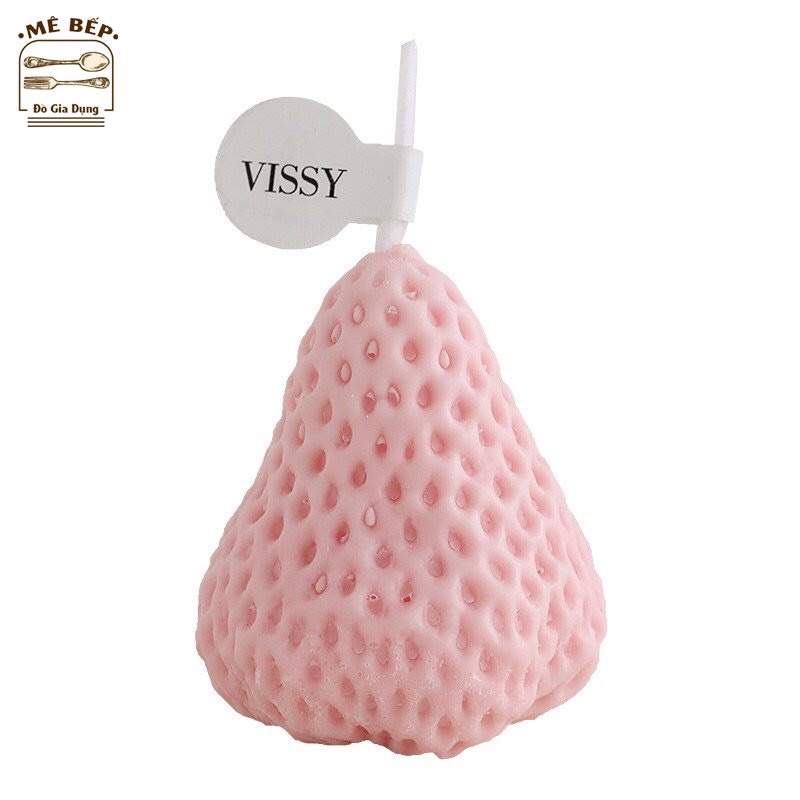 Nến thơm hình quả dâu tây decor phòng, hương thơm thư giãn