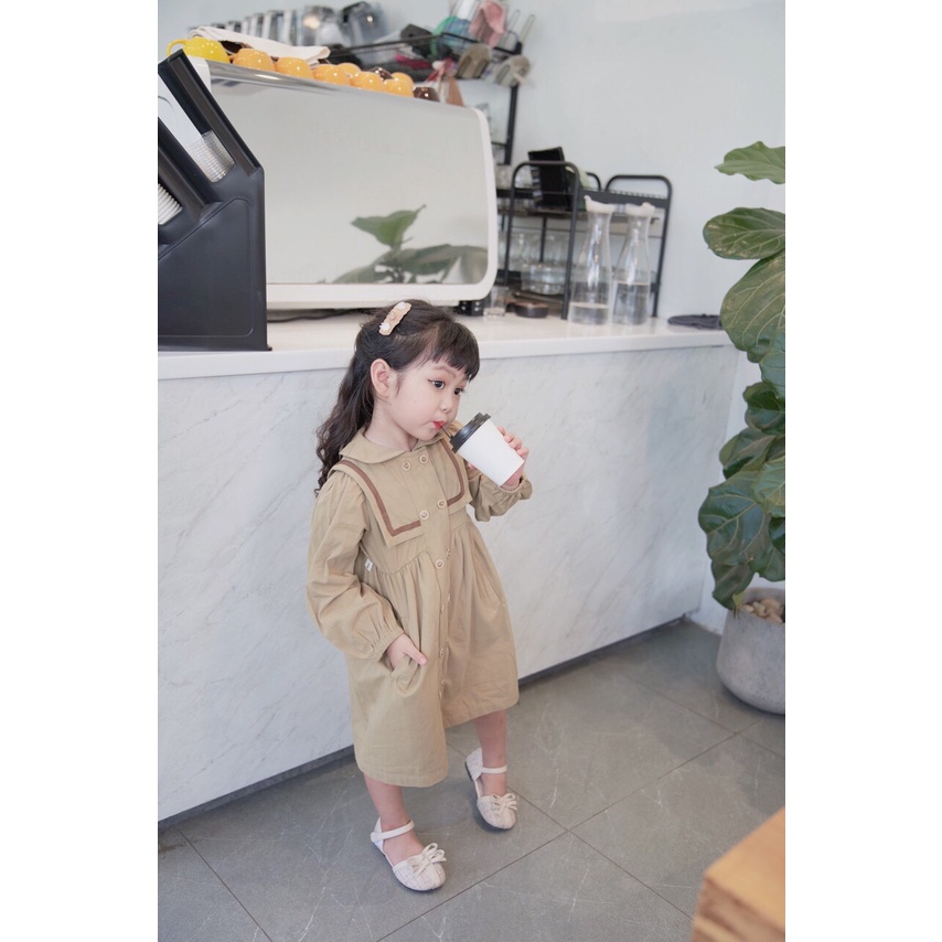 Áo khoác kaki dáng váy cho bé gái 1-5 tuổi ( mã 060503)