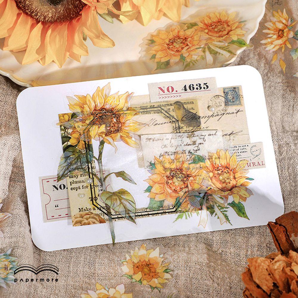 Túi 10 Sticker Trang Trí Hình Hoa Mẫu Mới