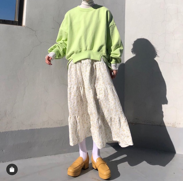 Giày Platform Squre Loafer