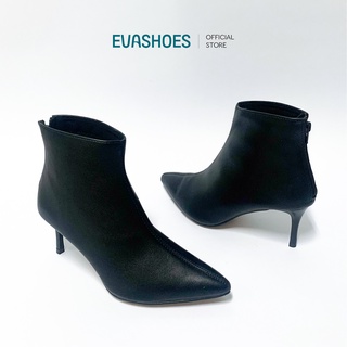Boot Cổ Cao EVASHOES Gót Nhọn Da PU 7cm BOOT108