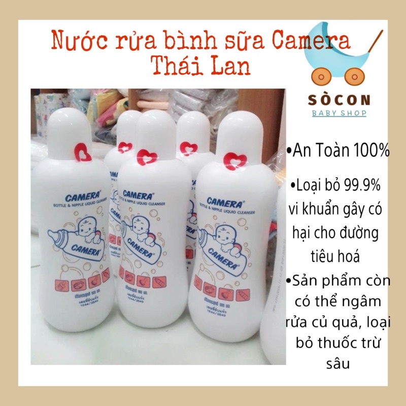 Nước Rửa Bình Sữa / Núm Ty Camera Thái Lan