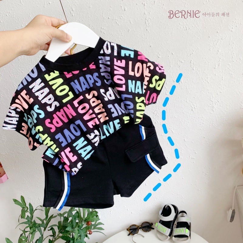 Set cotton chữ bé trai