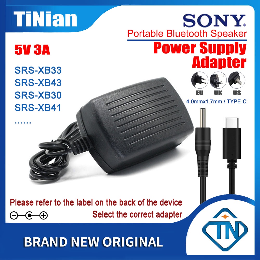 Bộ Sạc Loa Bluetooth Không Dây 5V 3A AC / DC AC-DcE0530M AC-DcE0530 Cho Sony SRS-XB13 SRS-XB33 SRS-XB43 SRS-XB30 SRS-XB41