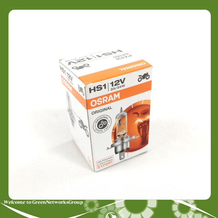 Đèn pha chân H4 xe máy ô tô osram halogen Original 12V 35w GreenNetworks