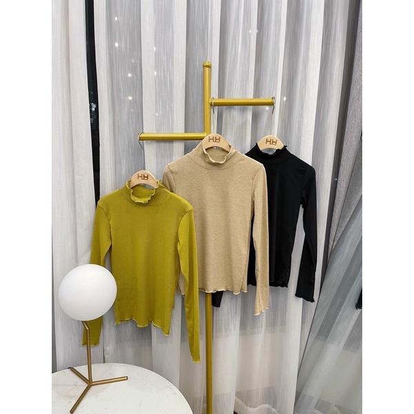 Áo len cổ viền bèo xoắn | BigBuy360 - bigbuy360.vn